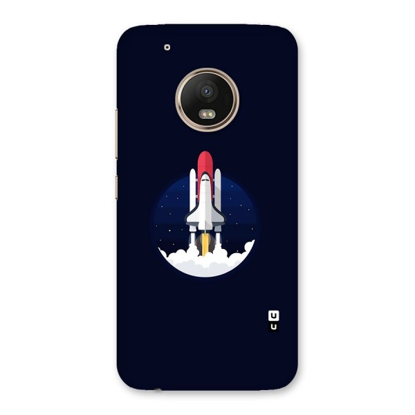 Space Rocket Minimal Back Case for Moto G5 Plus