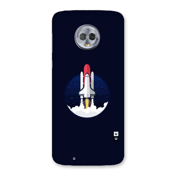 Space Rocket Minimal Back Case for Moto G6