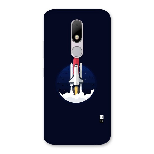 Space Rocket Minimal Back Case for Moto M