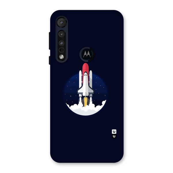 Space Rocket Minimal Back Case for Motorola One Macro