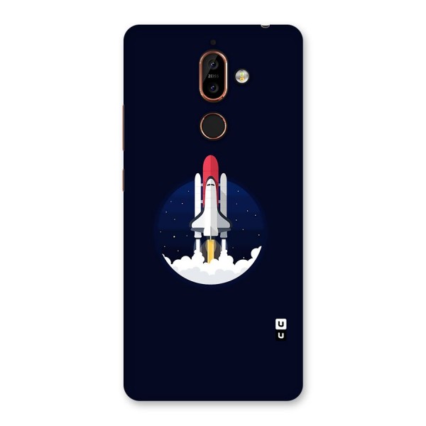 Space Rocket Minimal Back Case for Nokia 7 Plus