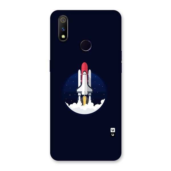 Space Rocket Minimal Back Case for Realme 3 Pro