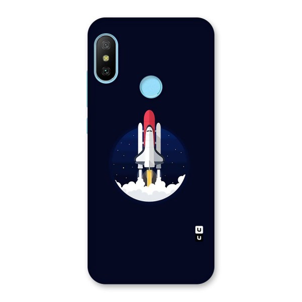 Space Rocket Minimal Back Case for Redmi 6 Pro