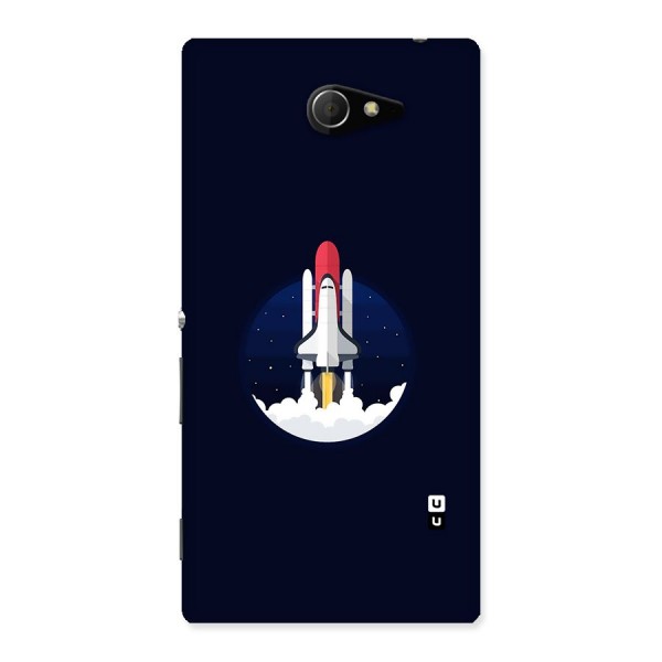 Space Rocket Minimal Back Case for Sony Xperia M2