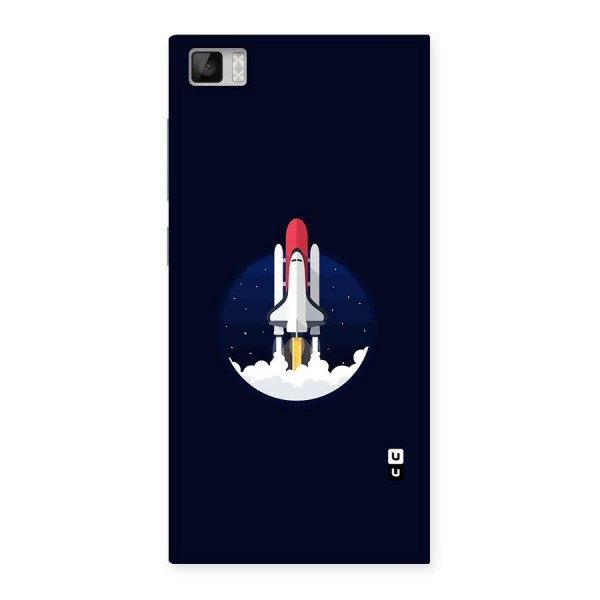 Space Rocket Minimal Back Case for Xiaomi Mi3