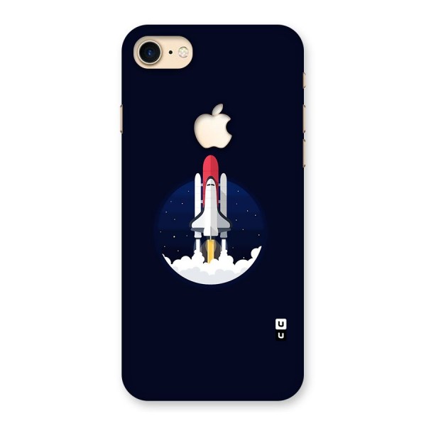 Space Rocket Minimal Back Case for iPhone 7 Apple Cut