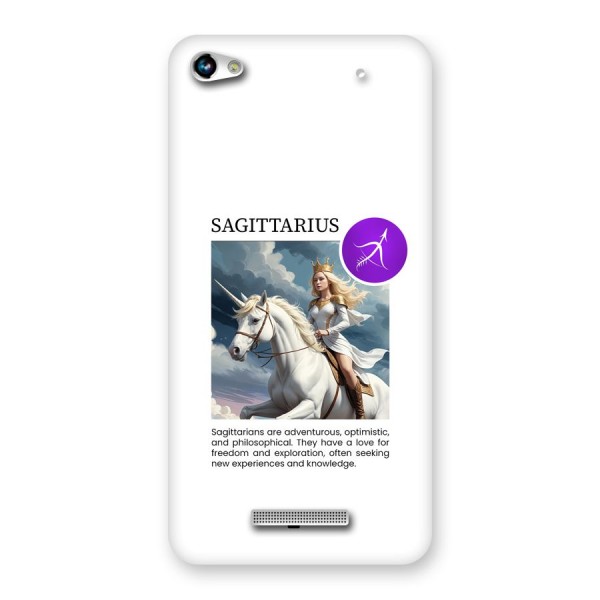 Sparkling Sagittarius Back Case for Canvas Hue 2 A316