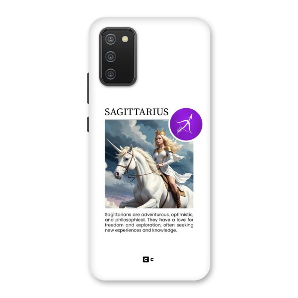 Sparkling Sagittarius Back Case for Galaxy F02s