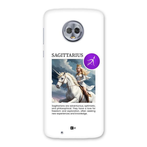 Sparkling Sagittarius Back Case for Moto G6