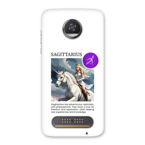 Sparkling Sagittarius Back Case for Moto Z2 Play