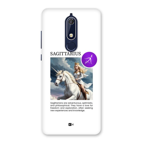 Sparkling Sagittarius Back Case for Nokia 5.1