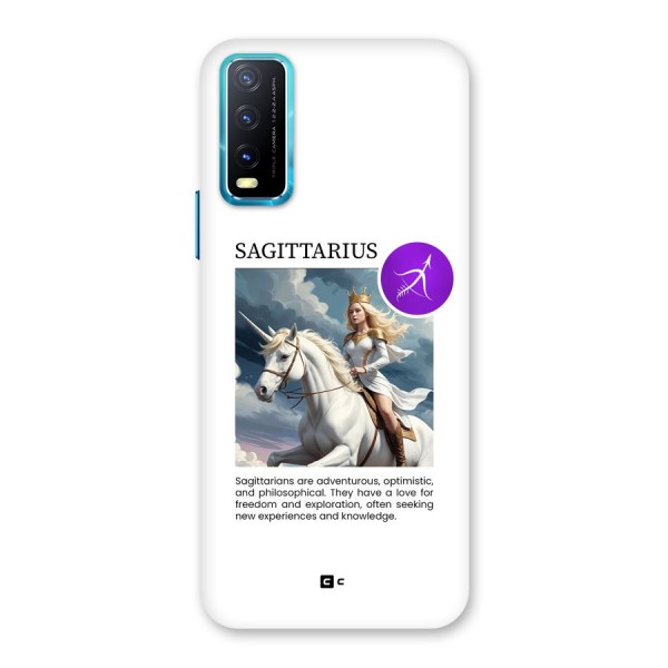 Sparkling Sagittarius Back Case for Vivo Y12s