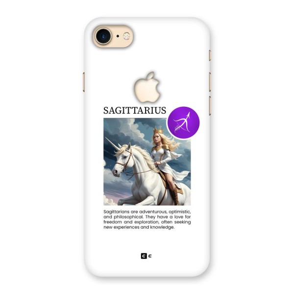 Sparkling Sagittarius Back Case for iPhone 7 Apple Cut