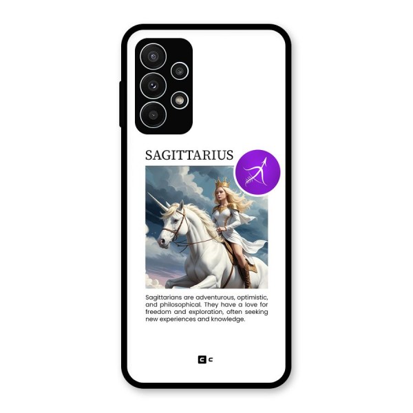 Sparkling Sagittarius Glass Back Case for Galaxy A23