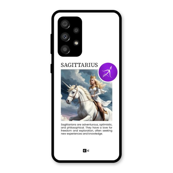 Sparkling Sagittarius Glass Back Case for Galaxy A32