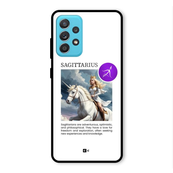 Sparkling Sagittarius Glass Back Case for Galaxy A52