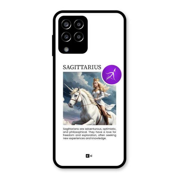 Sparkling Sagittarius Glass Back Case for Galaxy M33