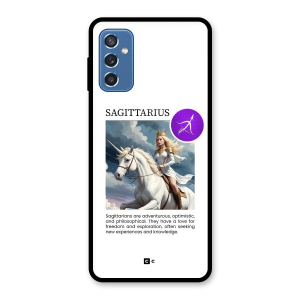 Sparkling Sagittarius Glass Back Case for Galaxy M52 5G