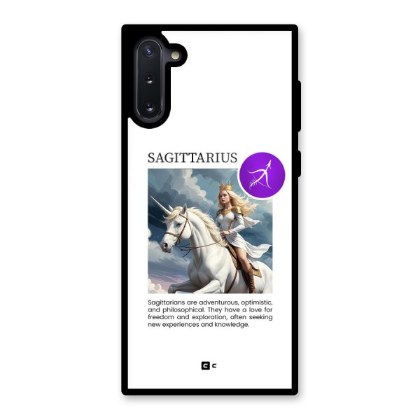 Sparkling Sagittarius Glass Back Case for Galaxy Note 10