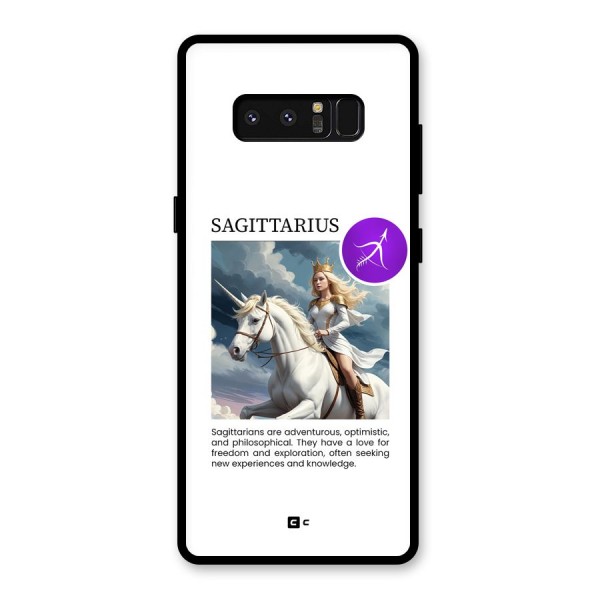 Sparkling Sagittarius Glass Back Case for Galaxy Note 8