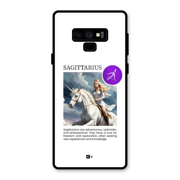 Sparkling Sagittarius Glass Back Case for Galaxy Note 9