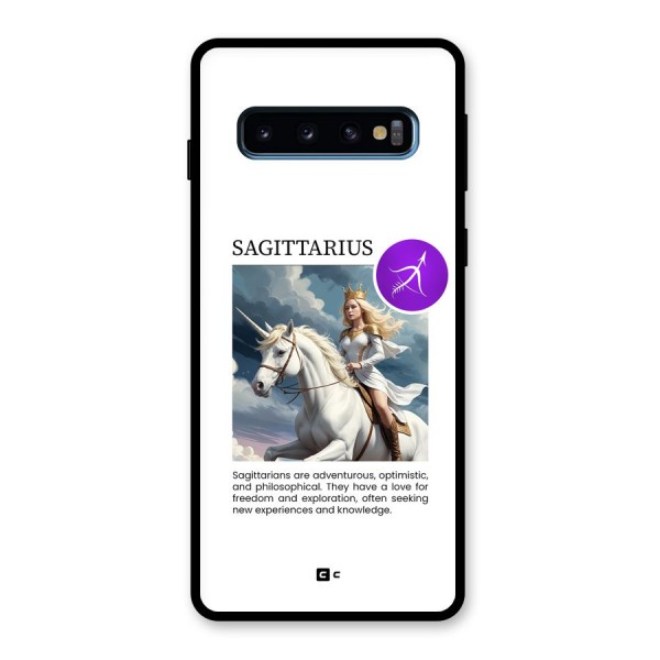 Sparkling Sagittarius Glass Back Case for Galaxy S10