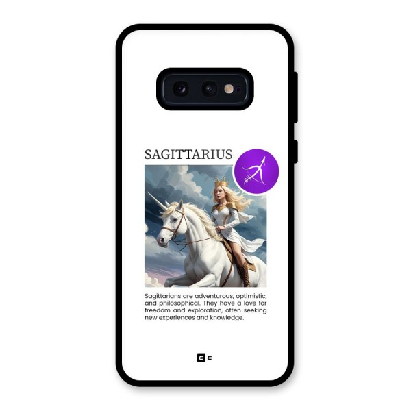 Sparkling Sagittarius Glass Back Case for Galaxy S10e