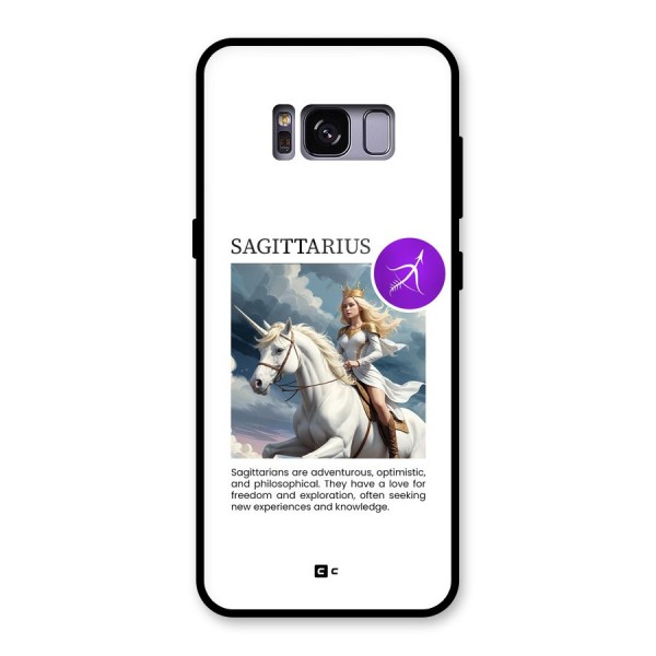 Sparkling Sagittarius Glass Back Case for Galaxy S8