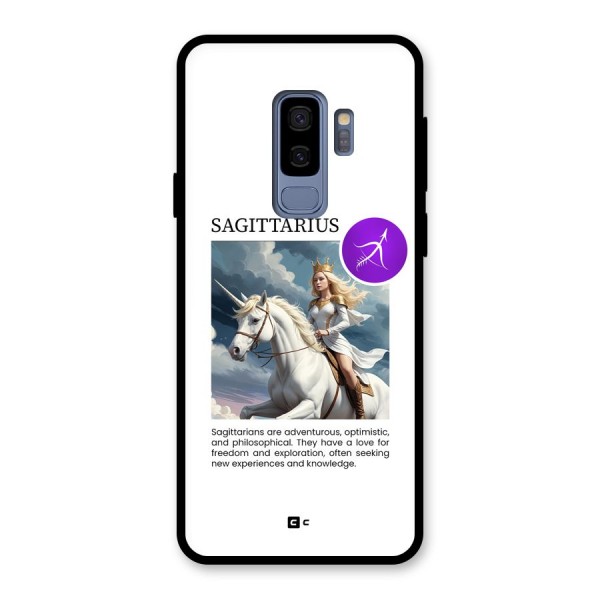 Sparkling Sagittarius Glass Back Case for Galaxy S9 Plus