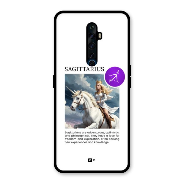 Sparkling Sagittarius Glass Back Case for Oppo Reno2 F