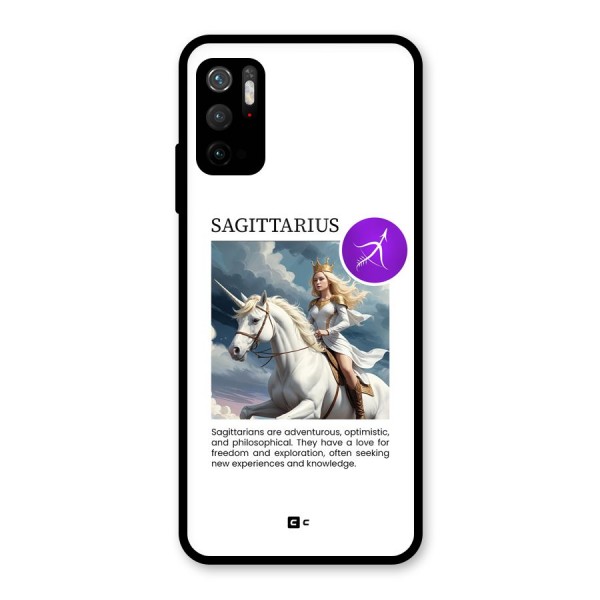 Sparkling Sagittarius Glass Back Case for Poco M3 Pro 5G