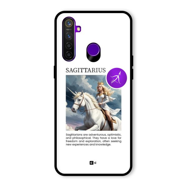 Sparkling Sagittarius Glass Back Case for Realme 5 Pro