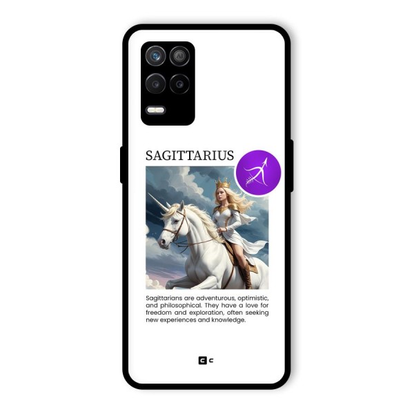 Sparkling Sagittarius Glass Back Case for Realme 8 5G