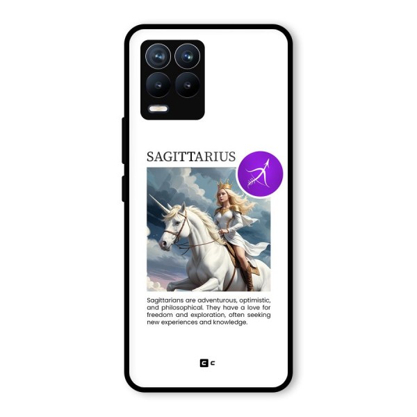 Sparkling Sagittarius Glass Back Case for Realme 8 Pro