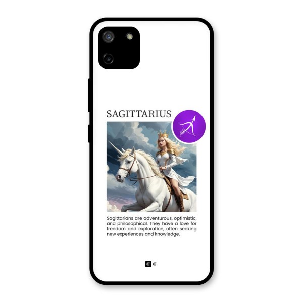 Sparkling Sagittarius Glass Back Case for Realme C11