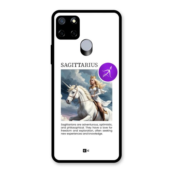 Sparkling Sagittarius Glass Back Case for Realme C12