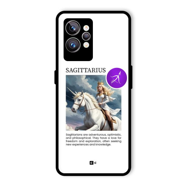 Sparkling Sagittarius Glass Back Case for Realme GT2 Pro