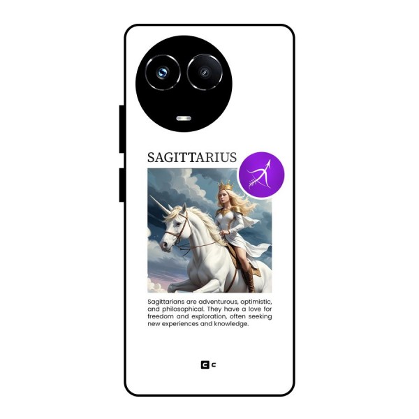 Sparkling Sagittarius Glass Back Case for Realme Narzo 60X