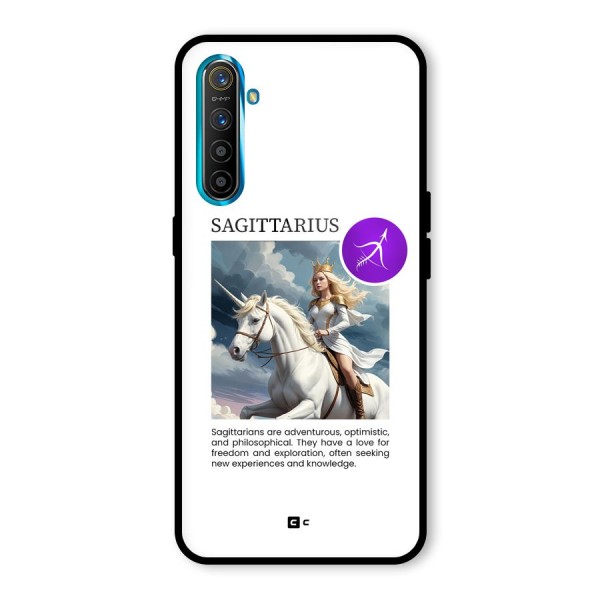 Sparkling Sagittarius Glass Back Case for Realme X2