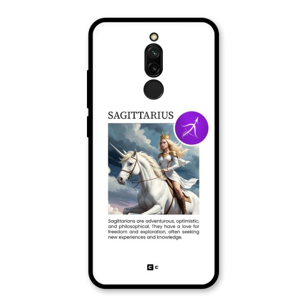 Sparkling Sagittarius Glass Back Case for Redmi 8