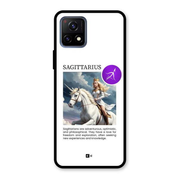 Sparkling Sagittarius Glass Back Case for Vivo Y72 5G