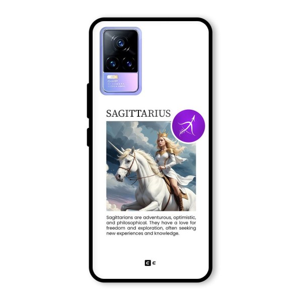 Sparkling Sagittarius Glass Back Case for Vivo Y73