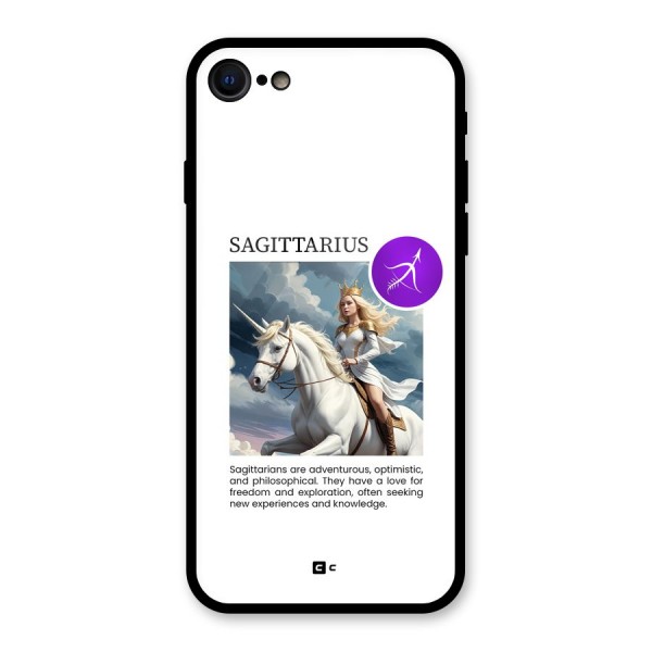 Sparkling Sagittarius Glass Back Case for iPhone 8