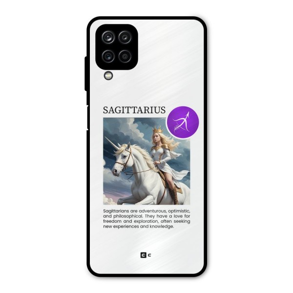 Sparkling Sagittarius Metal Back Case for Galaxy A12