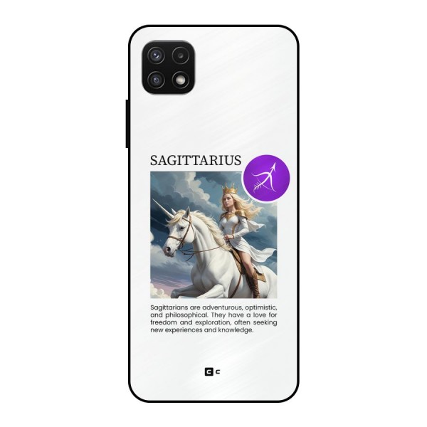 Sparkling Sagittarius Metal Back Case for Galaxy A22 5G