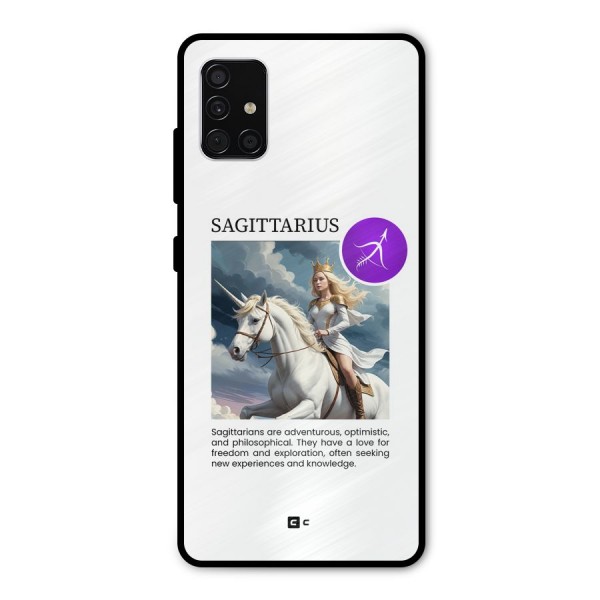 Sparkling Sagittarius Metal Back Case for Galaxy A51