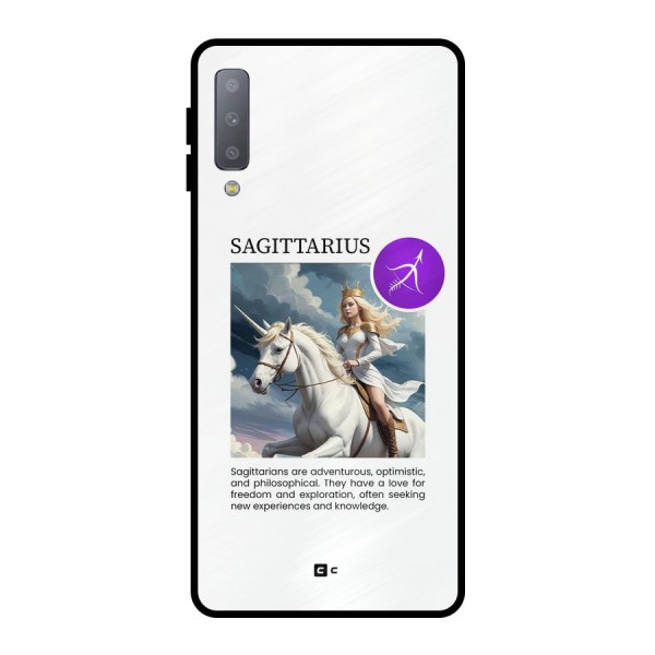 Sparkling Sagittarius Metal Back Case for Galaxy A7 (2018)