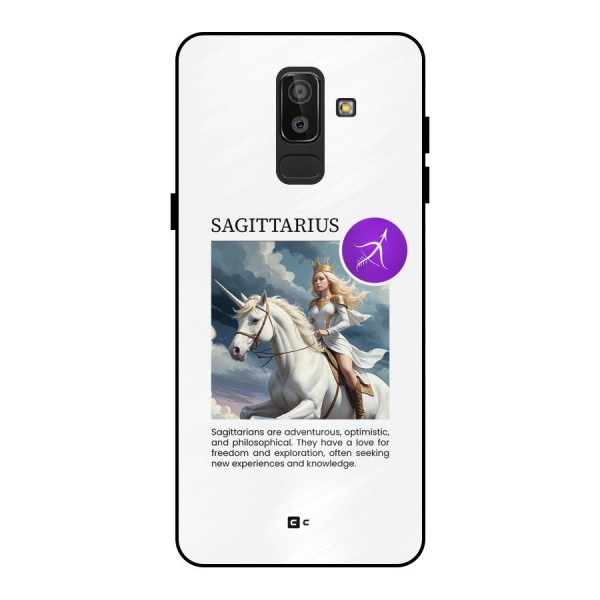 Sparkling Sagittarius Metal Back Case for Galaxy J8