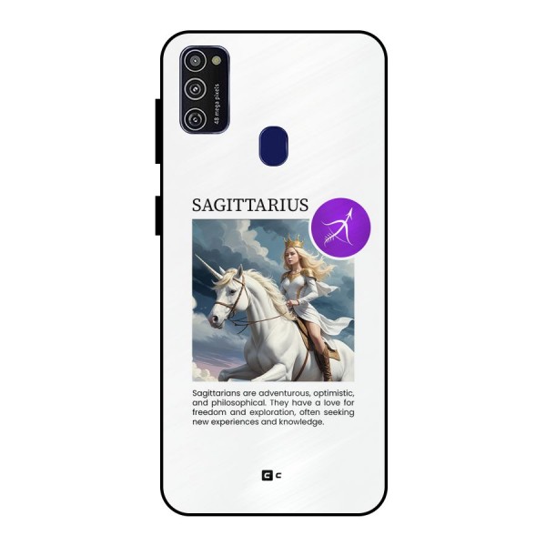 Sparkling Sagittarius Metal Back Case for Galaxy M21