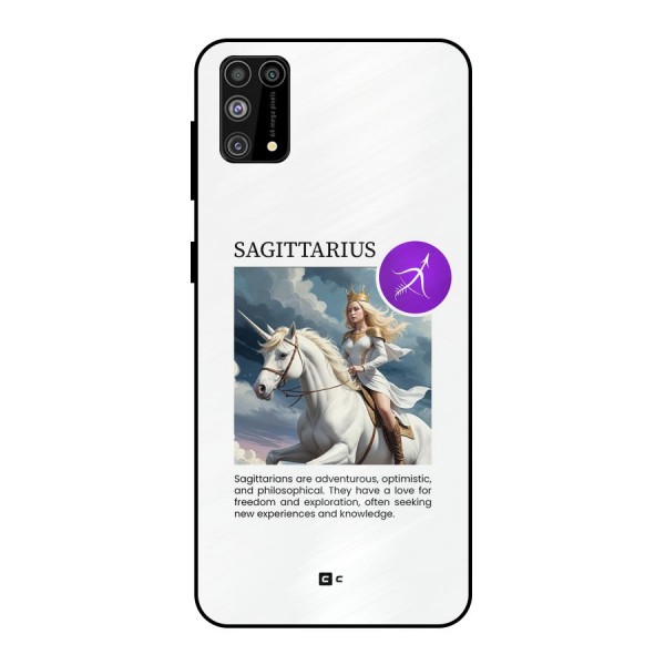 Sparkling Sagittarius Metal Back Case for Galaxy M31